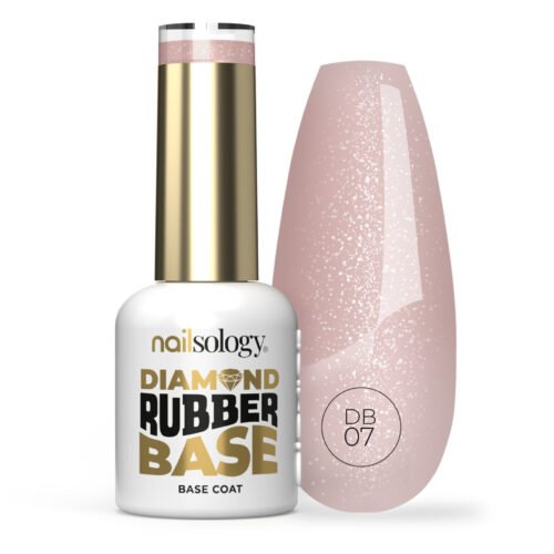 Baza Nailsology DIAMOND RUBBER BASE DB07 Lady Elegance, do paznokci, do lakierów hybrydowych, 8ml