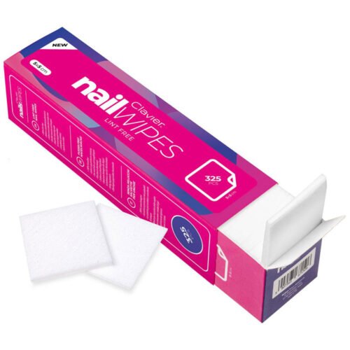 Waciki do paznokci, bezpyłowe Clavier Nail Wipes – 325 szt., manicure