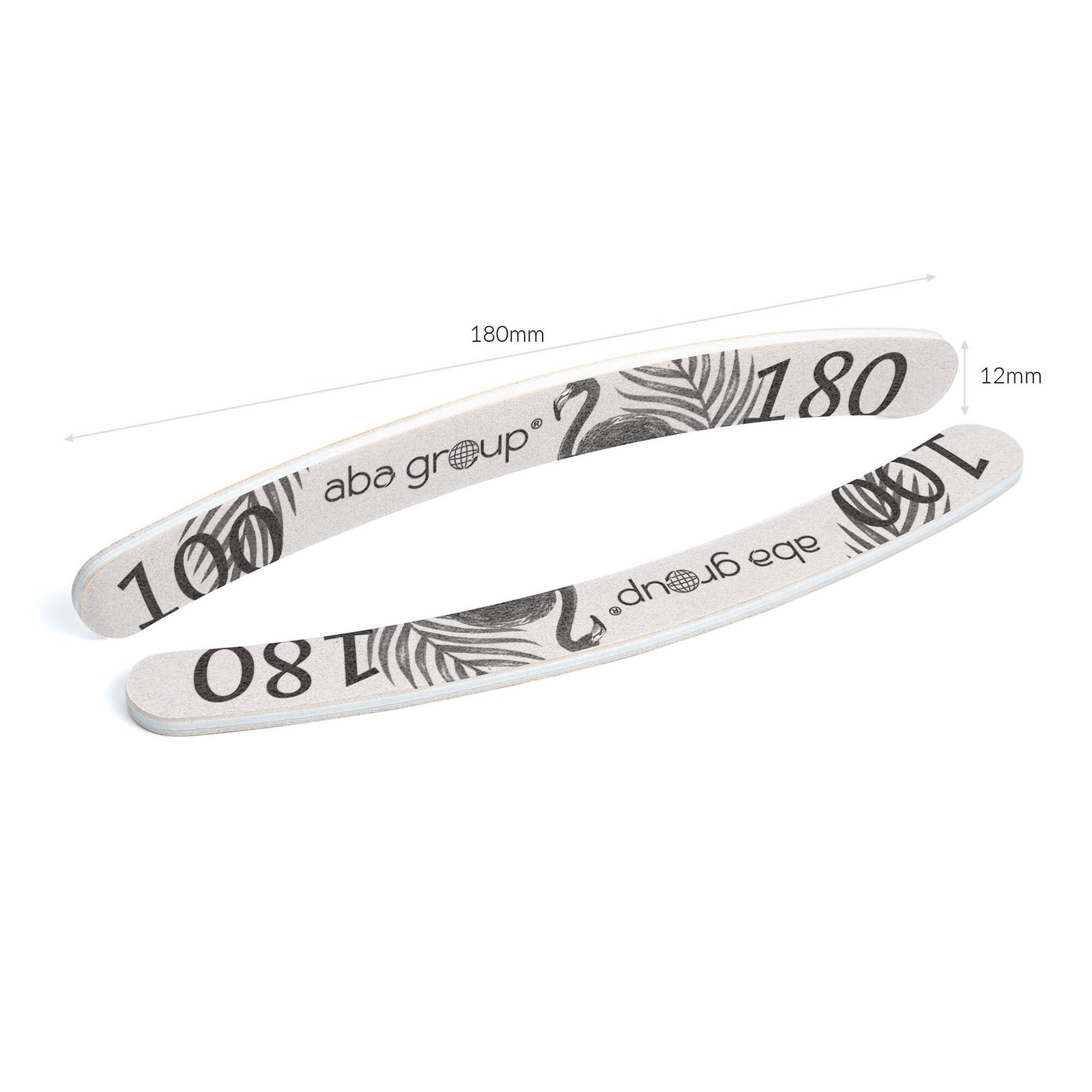 Aba Group Pilnik do paznokci BANAN 100/180 STANDARD - FLAMING, 25 sztuk - obrazek 2