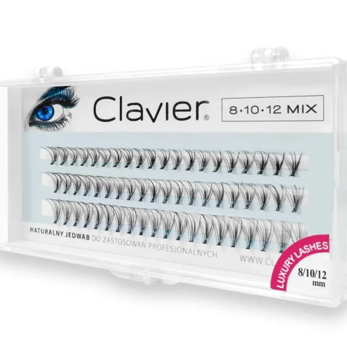 Kępki Rzęs Classic 8/10/12mm Clavier, do makijażu, 10D