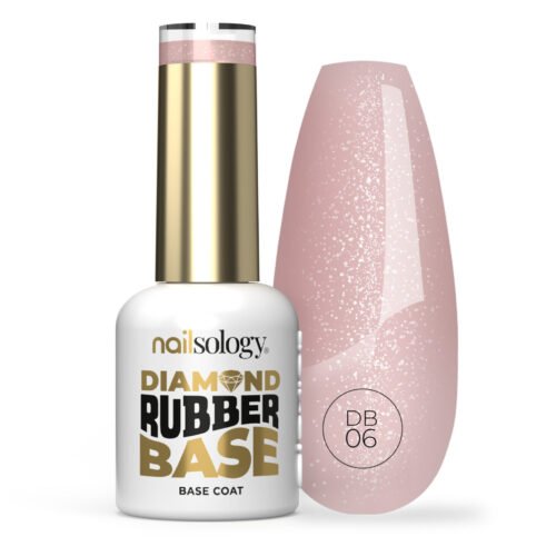 Baza Nailsology DIAMOND RUBBER BASE DB06 Classy Lassie, do paznokci, do lakierów hybrydowych, 8ml